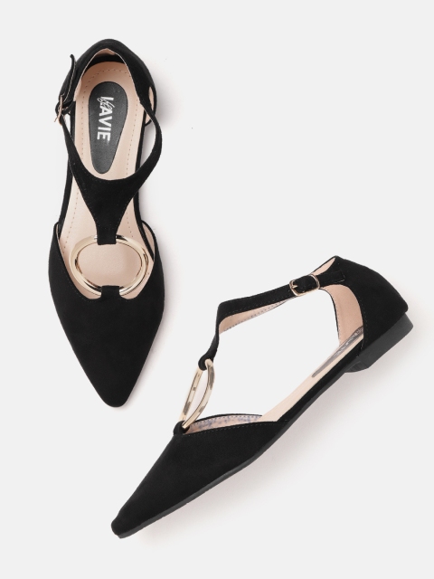 

Lavie Women Black Solid Flats