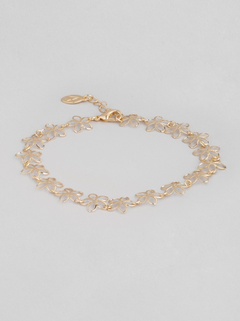 

Accessorize Women Gold-Toned Dainty Flower Anklet
