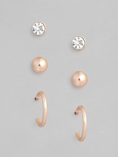 

Accessorize Women Gold-Toned Set of 3 Studs