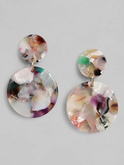 

Accessorize Multicoloured Circular Drop Earrings, Multi