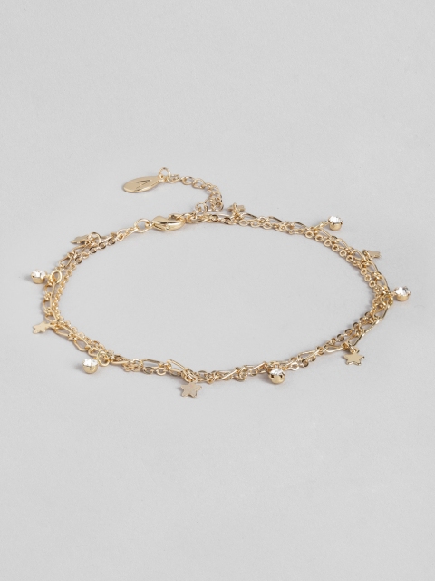 

Accessorize Women Gold-Toned Layered Starry Anklet