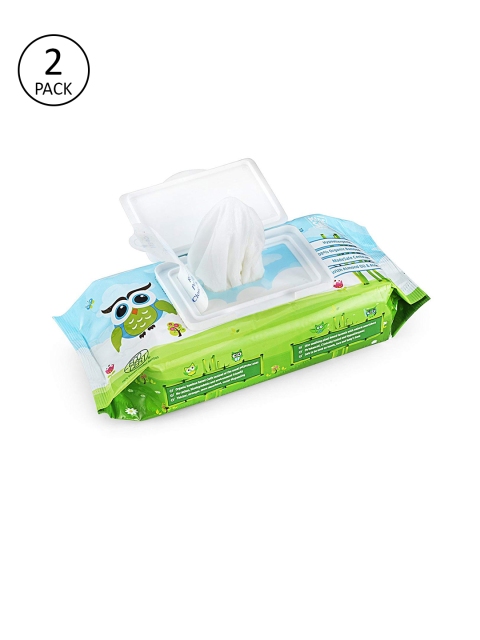 

Mamaearth Sustainable Pack of 2 Organic Bamboo Based Wipes 72 Pieces each, White