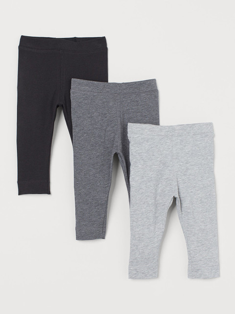 

H&M Infants 3-Pack Sustainable Lounge Pants, Grey