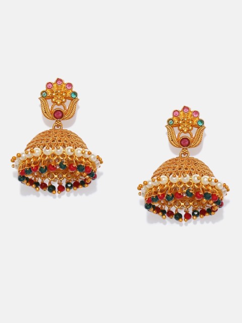 

Anouk Gold-Plated Dome Shaped Jhumkas