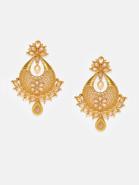

Anouk Gold-Plated Stone Studded Chandbalis