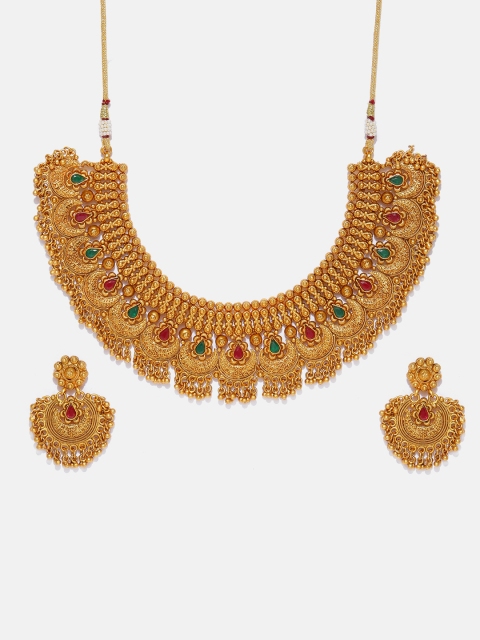 

Anouk Women Gold-Plated & Stone Studded Jewellery Set
