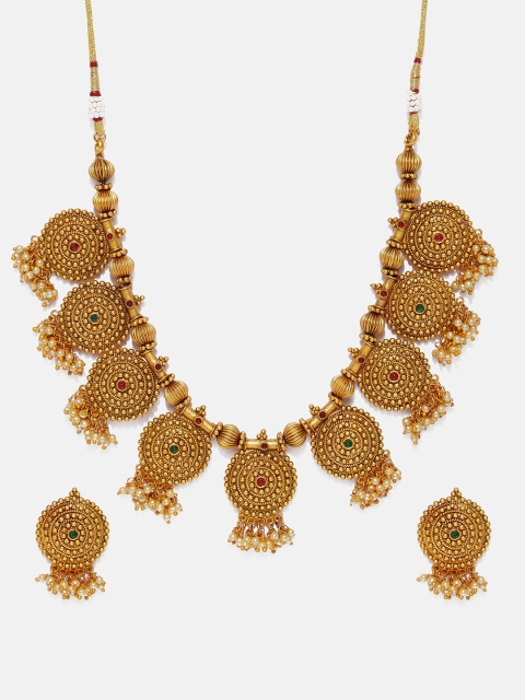 

Anouk Women Gold-Plated & Stone Studded Jewellery Set