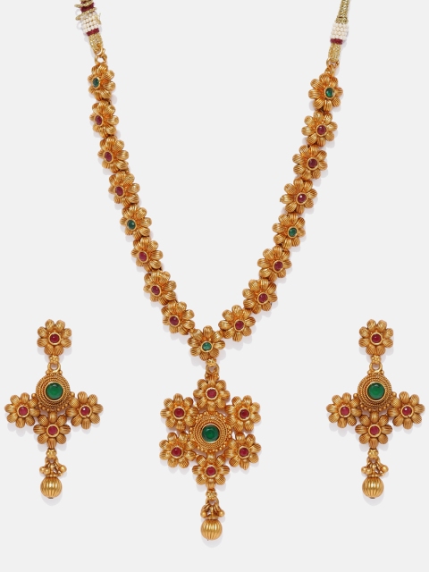

Anouk Gold-Plated & Pink Antique Jewellery Set