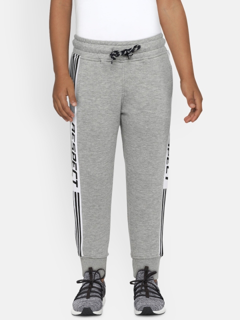 

Gini & Jony Boys Grey Side Stripe Detailed Regular Fit Joggers