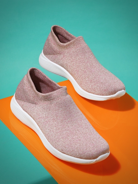 

Crew STREET Women Pink Slip-On Sneakers