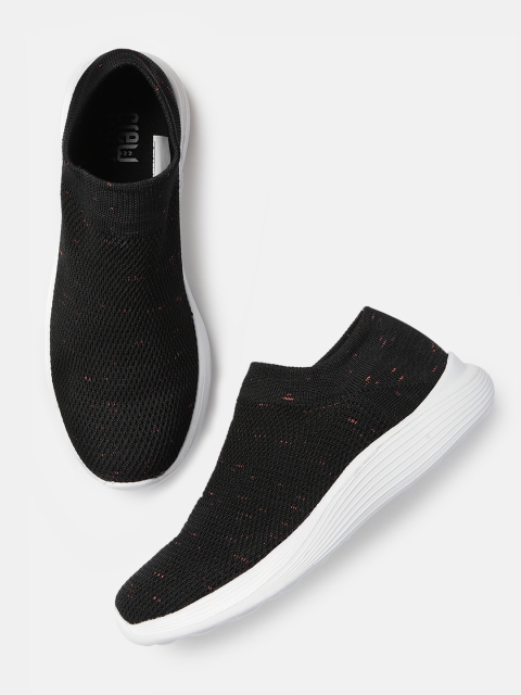 

Crew STREET Women Black Slip-On Sneakers