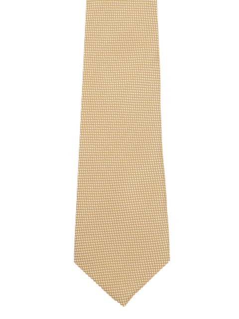 

Louis Philippe Beige Woven Design Broad Silk Tie