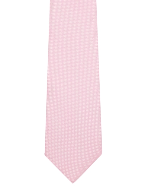 

Louis Philippe Pink Woven Design Broad Tie