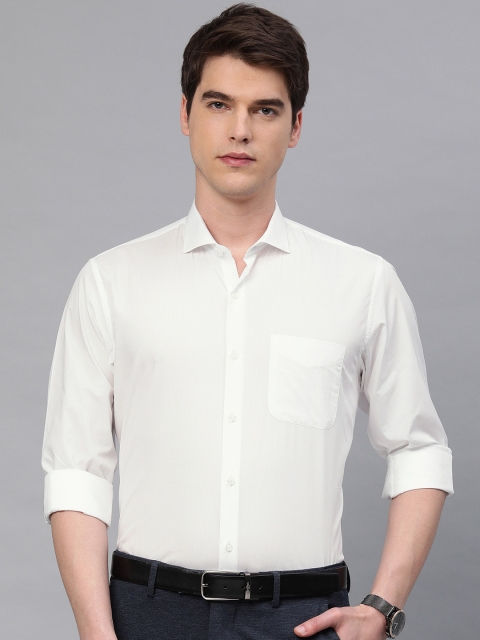 

Peter England Men White Nuvo Regular Fit Solid Formal Shirt