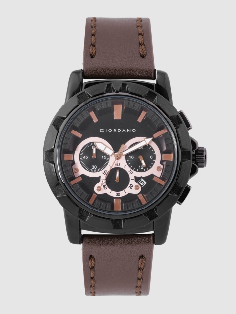 

GIORDANO Men Black Analogue Watch C1184-02