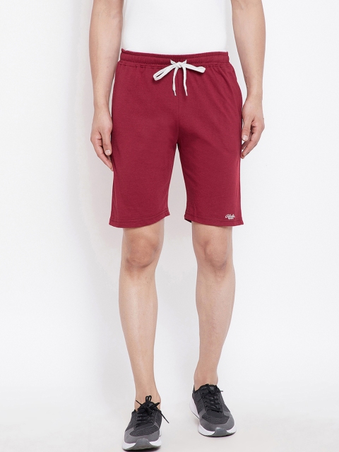 

Adobe Men Red Solid Regular Fit Regular Shorts