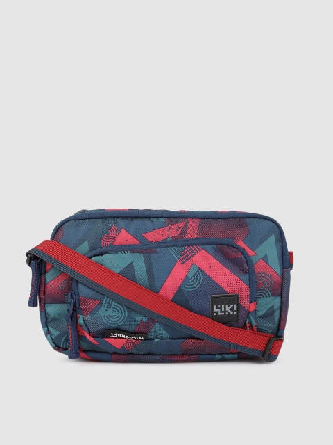 

Wildcraft Unisex Blue & Red Printed Wiki Trip-It Messenger Bag