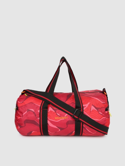 

Wildcraft Unisex Red Printed Duffel Bag