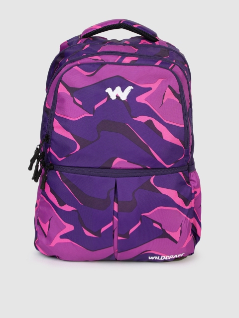 

Wildcraft Unisex Purple & Blue Graphic Backpack