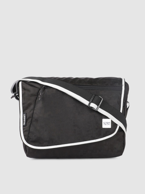 

Wildcraft Unisex Black Solid Messenger Bag