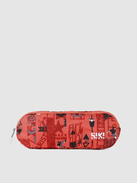 

Wildcraft Unisex Red Wiki Peco 1 Printed Travel Pouch, Orange