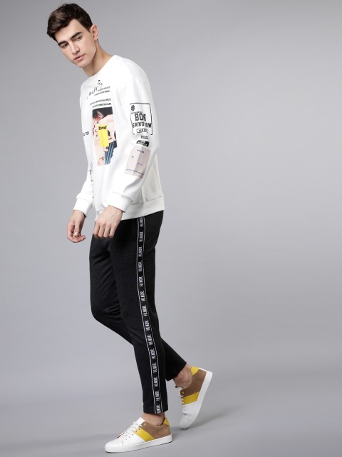 

HIGHLANDER Men Grey Solid Slim Fit Track Pants