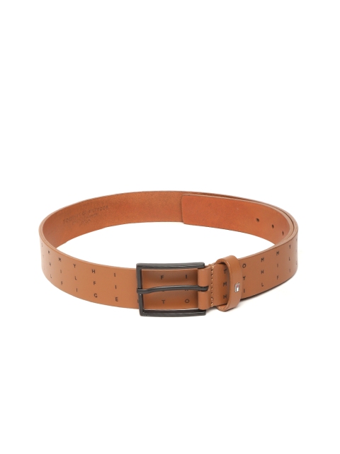 

Tommy Hilfiger Men Tan Brown Leather Solid Belt