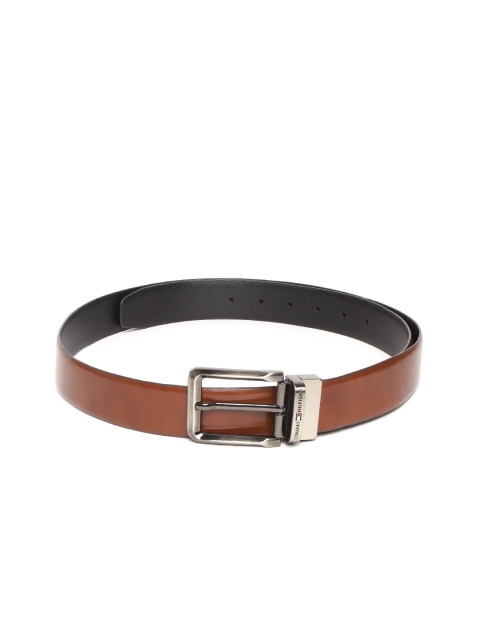 

Tommy Hilfiger Men Brown & Black Leather Reversible Solid Belt