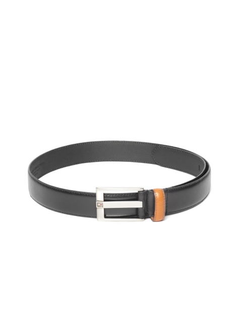 

Tommy Hilfiger Men Black Solid Leather Belt