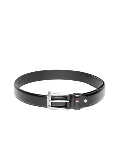 

Tommy Hilfiger Men Black Leather Solid Belt