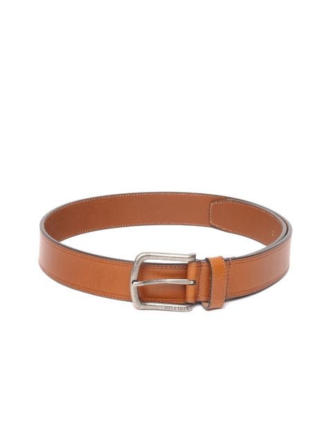 

Tommy Hilfiger Men Tan Brown Solid Leather Belt