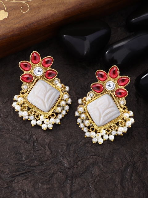 

Peora Gold-Plated & Red Studs