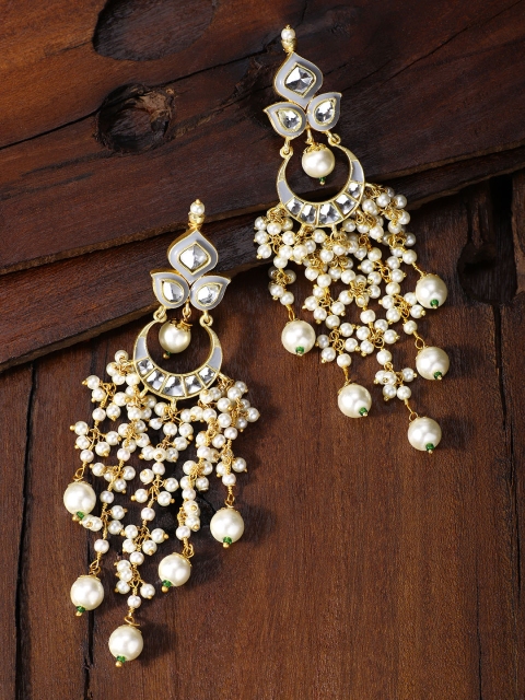 

Peora Gold-Toned Contemporary Drop Earrings