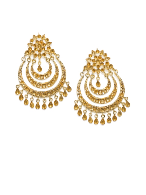 

Peora Gold-Toned Floral Chandbalis