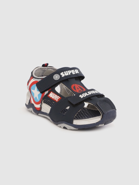 

Avengers Boys Captain America Printed Sports Sandals, Navy blue