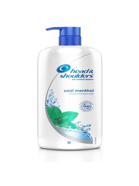 

Head & Shoulders Unisex Cool Menthol Anti-Dandruff Shampoo 1 L, White