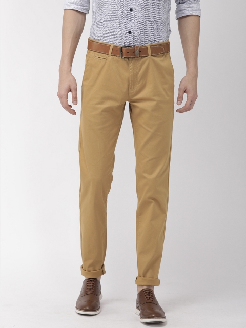 

Park Avenue Men Beige Neo Fit Solid Regular Trousers