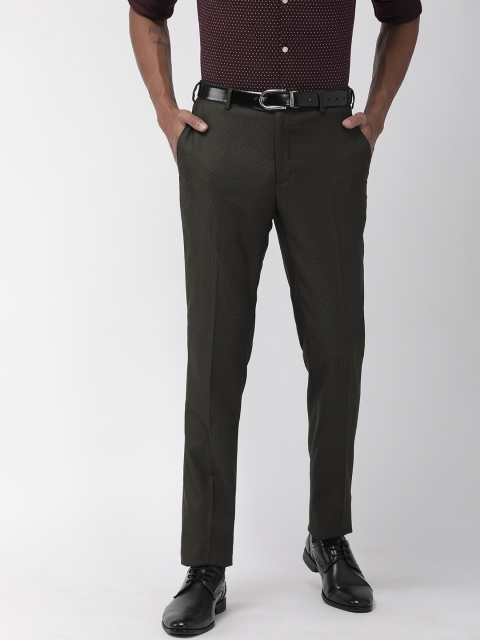 

Raymond Men Charcoal Grey Slim Fit Solid Formal Trousers