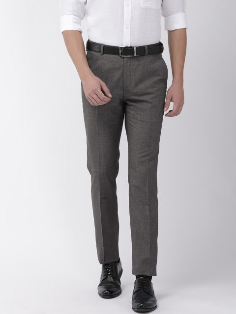 

Raymond Men Grey Slim Fit Solid Formal Trousers