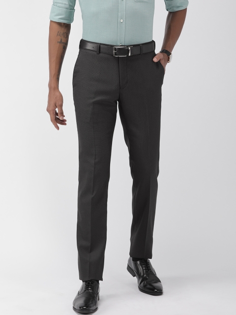 

Raymond Men Brown Slim Fit Solid Formal Trousers