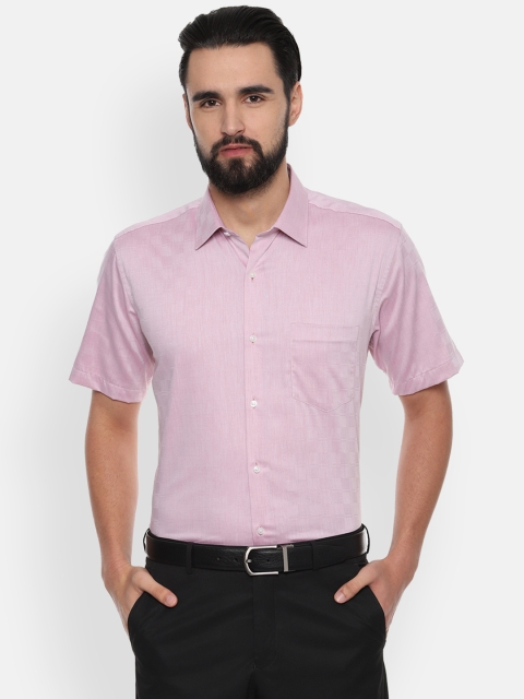 

Van Heusen Men Pink Regular Fit Solid Formal Shirt