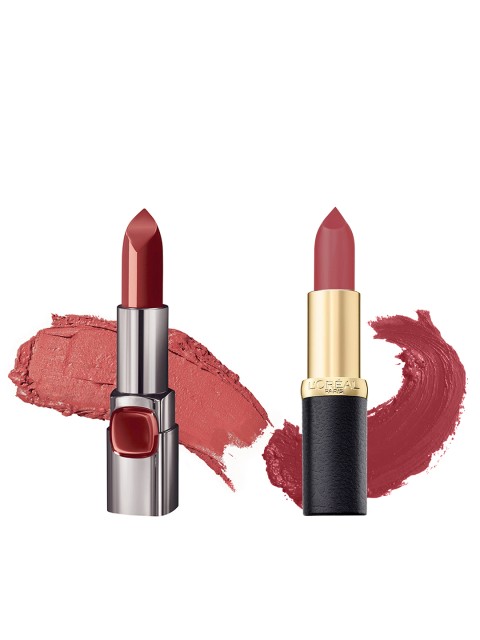 

LOreal Paris Color Riche Set of 2 Matte Lipsticks, Red