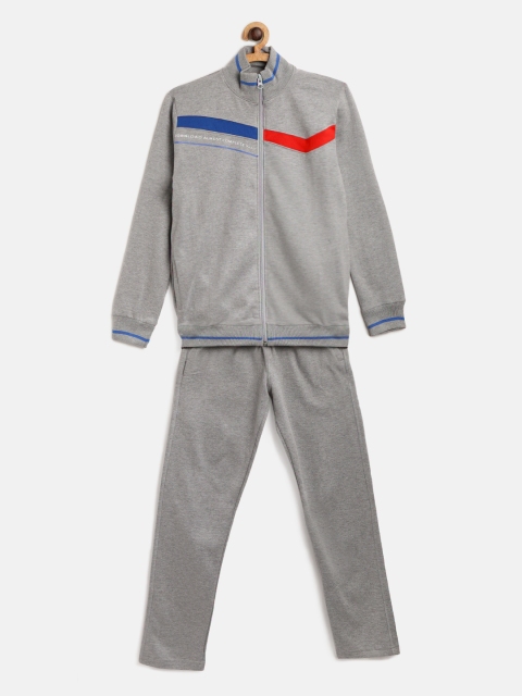 

Sweet Dreams Boys Grey Melange Solid Tracksuit