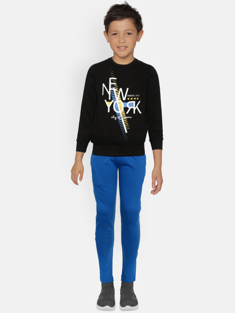 

Sweet Dreams Boys Black & Blue Printed Tracksuit