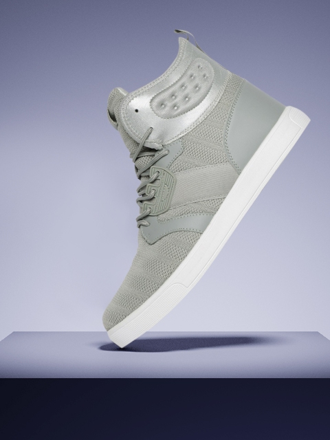 

HRX by Hrithik Roshan Men Grey mid-top pro sneaker
