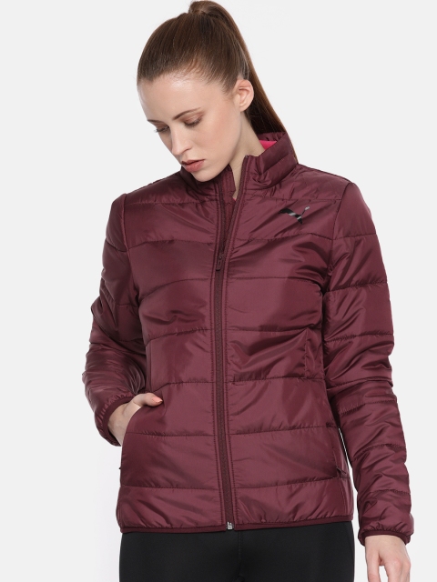 

Puma Women Burgundy Solid Padded Jacket