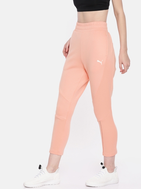 

Puma Women Pink Solid Straight Fit UPF 30 Drycell Evostripe Move Track Pants, Black