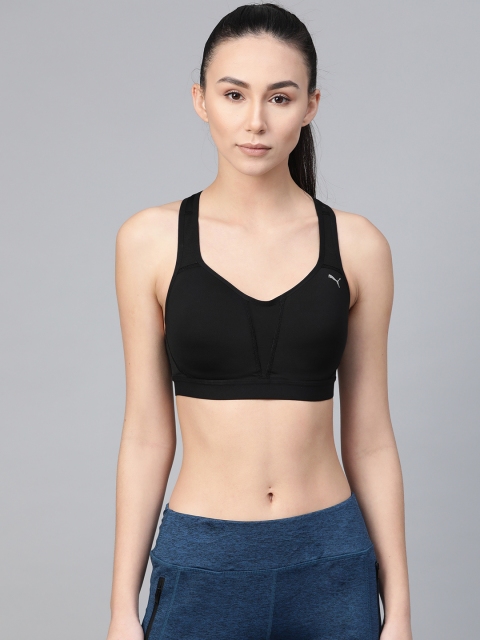 

Puma Women Black Solid Get Fast Training Bra 51828608