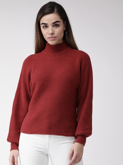 

Marks & Spencer Women Rust Red Solid Pullover