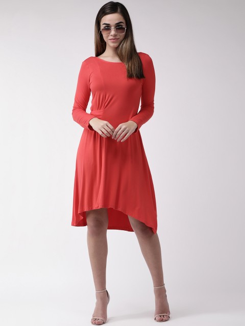 

Marks & Spencer Women Red Solid A-Line Dress